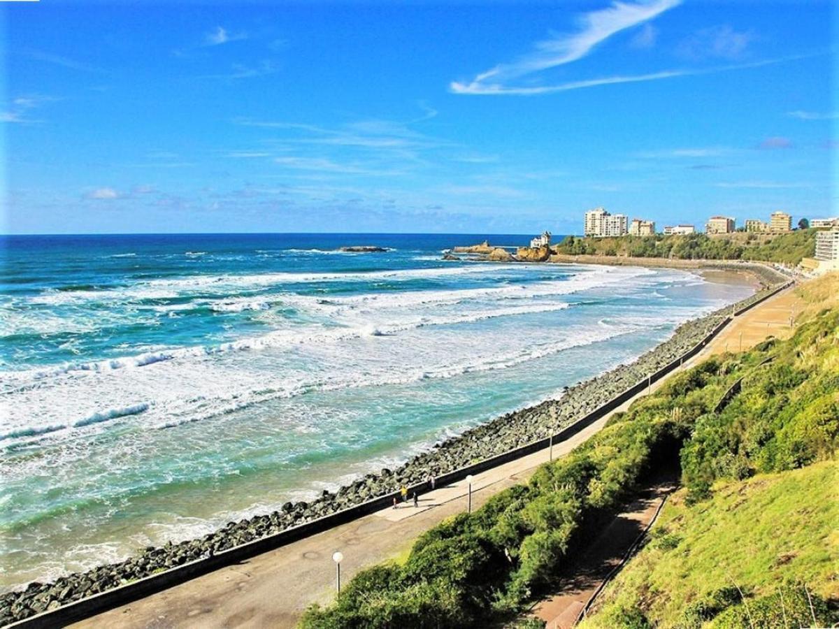 Studio Front De Mer Avec Piscine Et Balcon A Biarritz - Fr-1-3-412 Exteriör bild